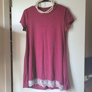 Dusty Pink/ Mauve Boutique Tunic Top